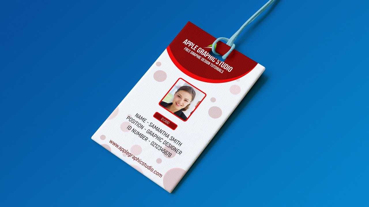 Create Professional Id Card Template – Photoshop Tutorial Pertaining To Media Id Card Templates