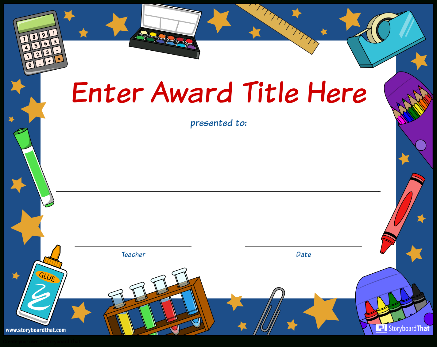 Create Student Awards | Printable Award Certificates With Regard To Superlative Certificate Template