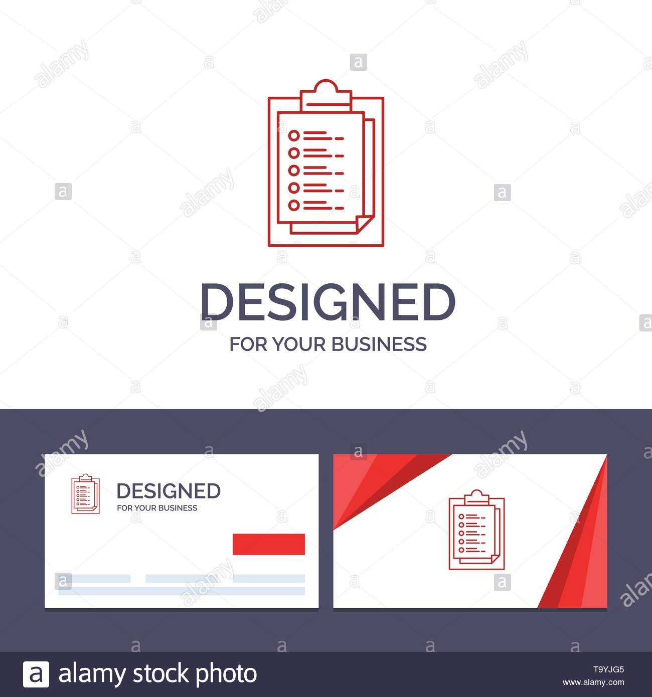 Creative Business Card And Logo Template Notepad, Report Within Result Card Template