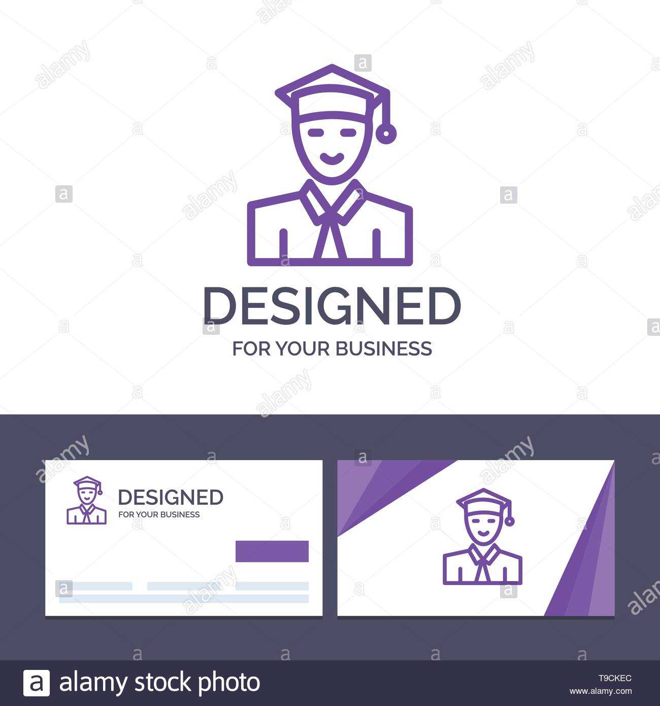 Creative Business Card And Logo Template Student, Education In Student Business Card Template