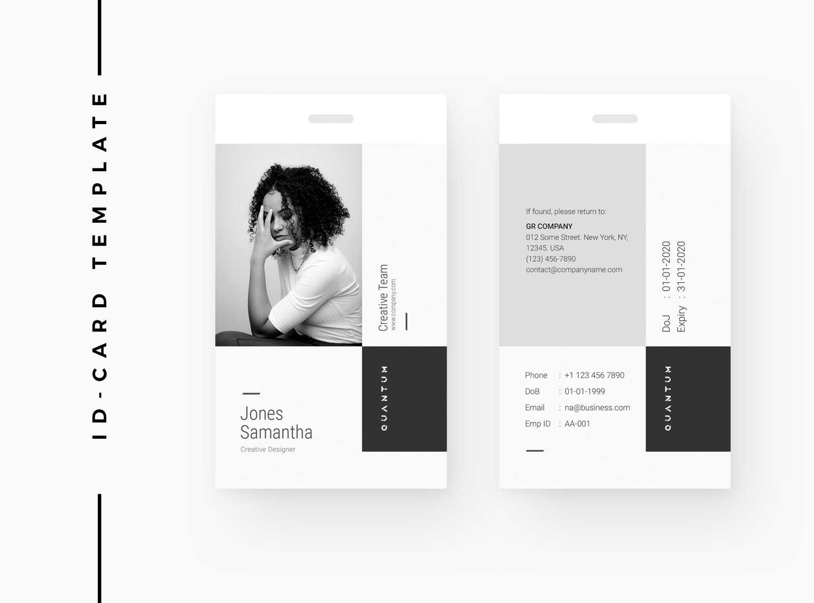 Creative Id Cardomega Labs On Dribbble For Photographer Id Card Template