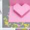Creative Ideas - Diy Pixel Heart Popup Card in Pixel Heart Pop Up Card Template