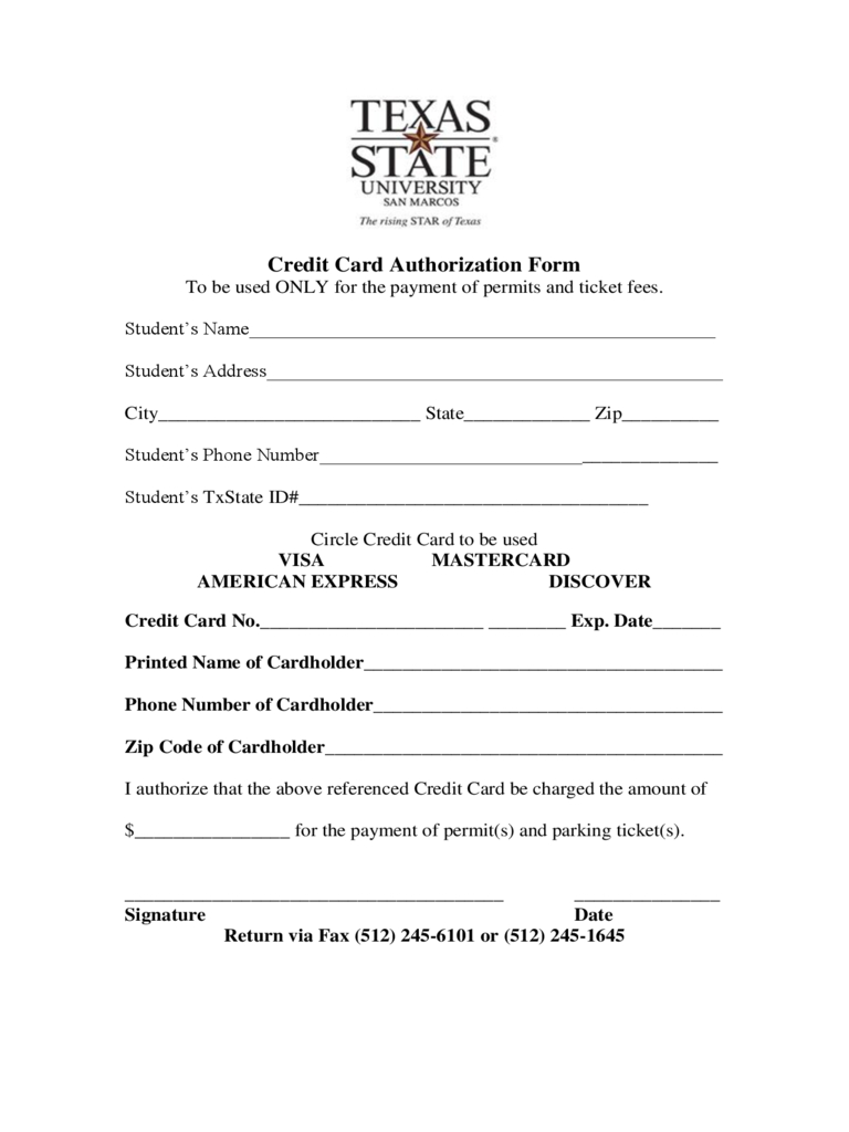 Credit Card Authorization Form - 6 Free Templates In Pdf With Credit Card Size Template For Word