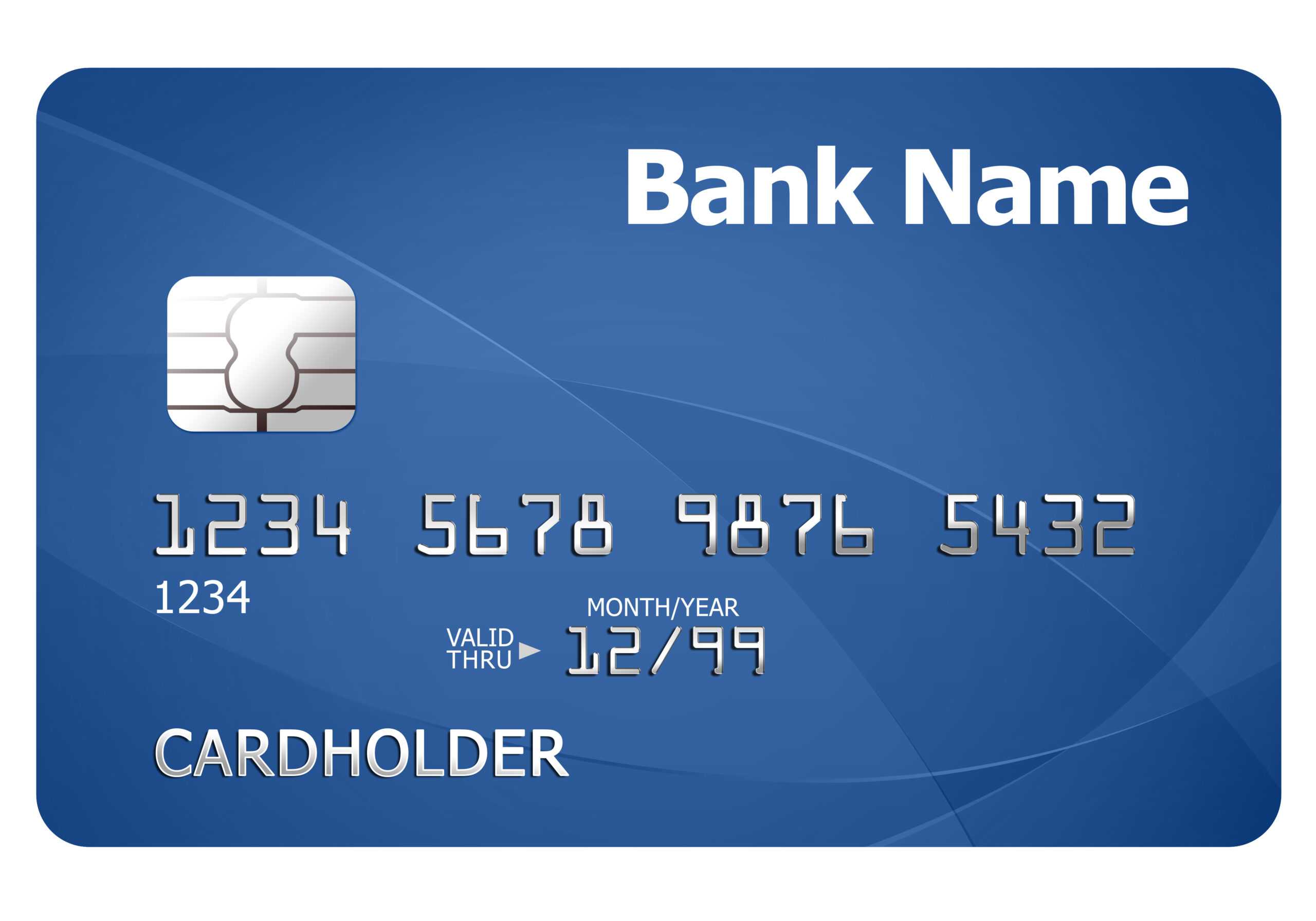 Credit Card Template | Psdgraphics Throughout Credit Card Size Template For Word