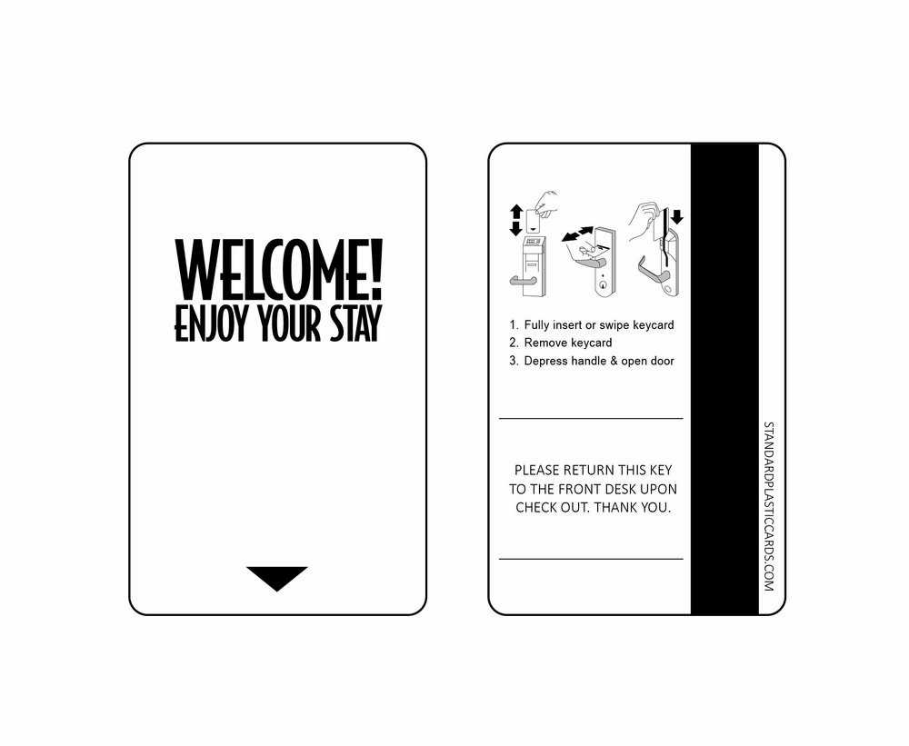 Custom &amp; Generic Magnetic Key Cards | Custom Hotel Key Cards intended for Hotel Key Card Template