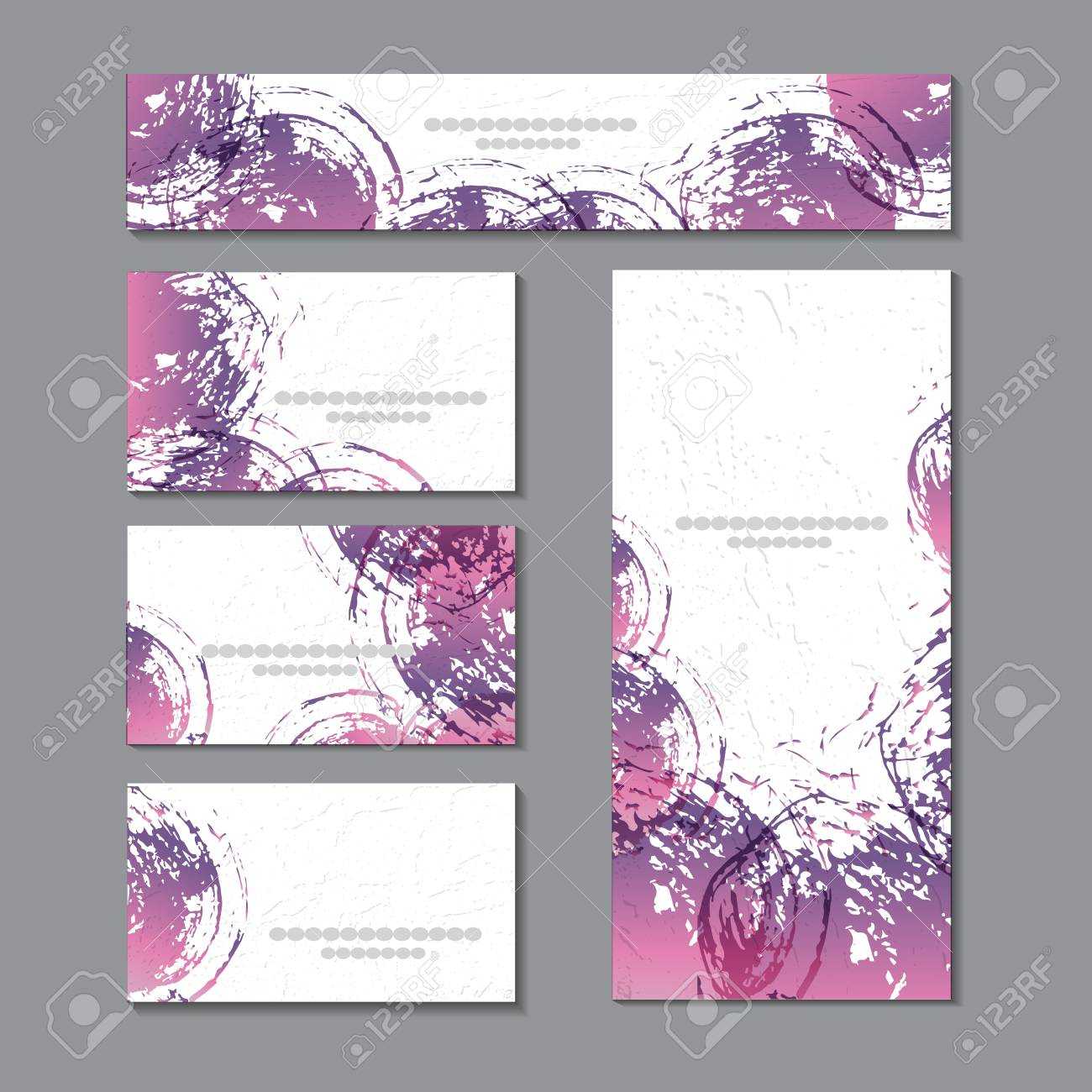 Cute Templates With Abstract Graphics.for Romance And Design,.. Throughout Advertising Cards Templates