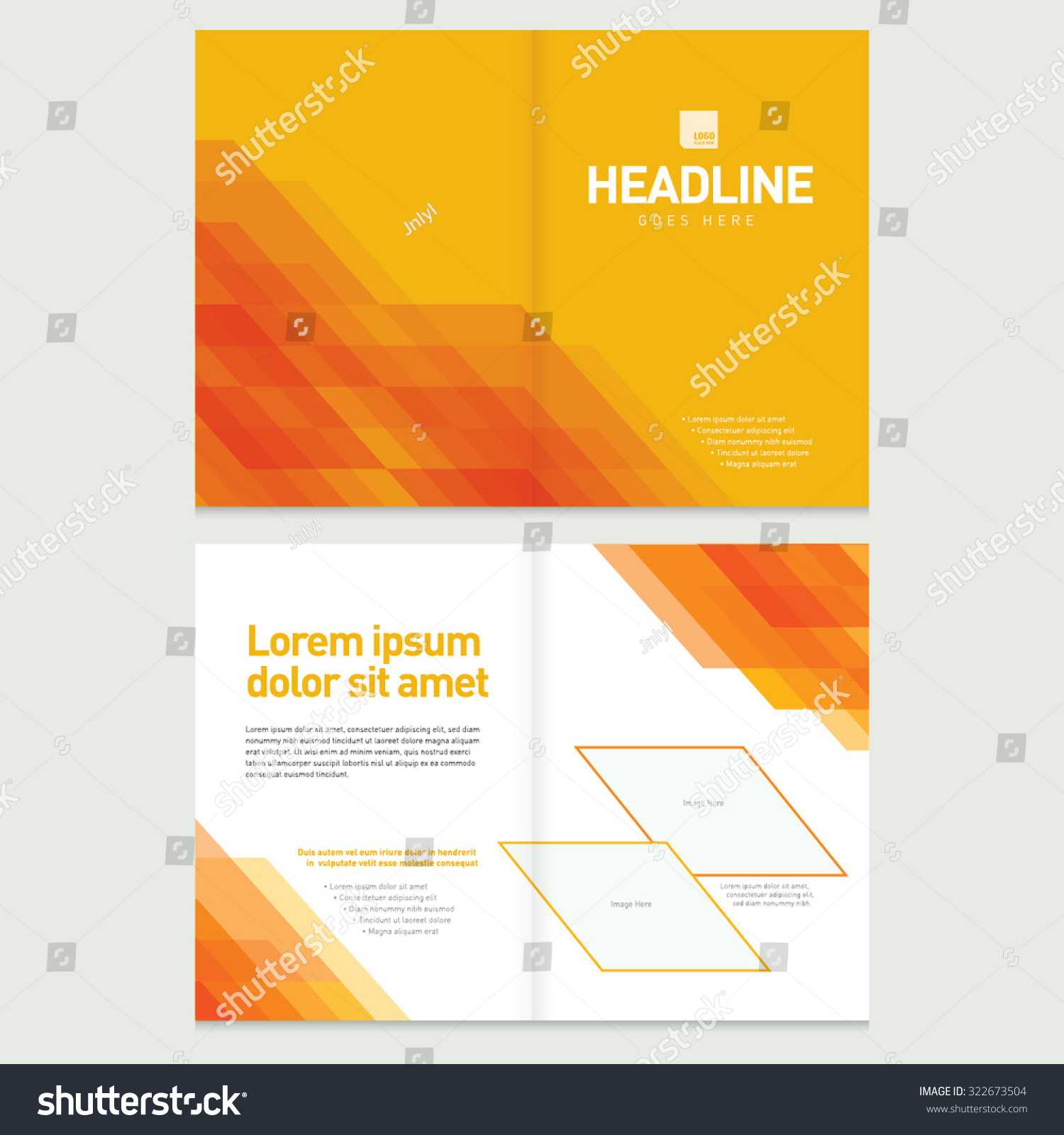 Стоковая Векторная Графика «Brochure Cover Inner Pages Throughout Pages Business Card Template