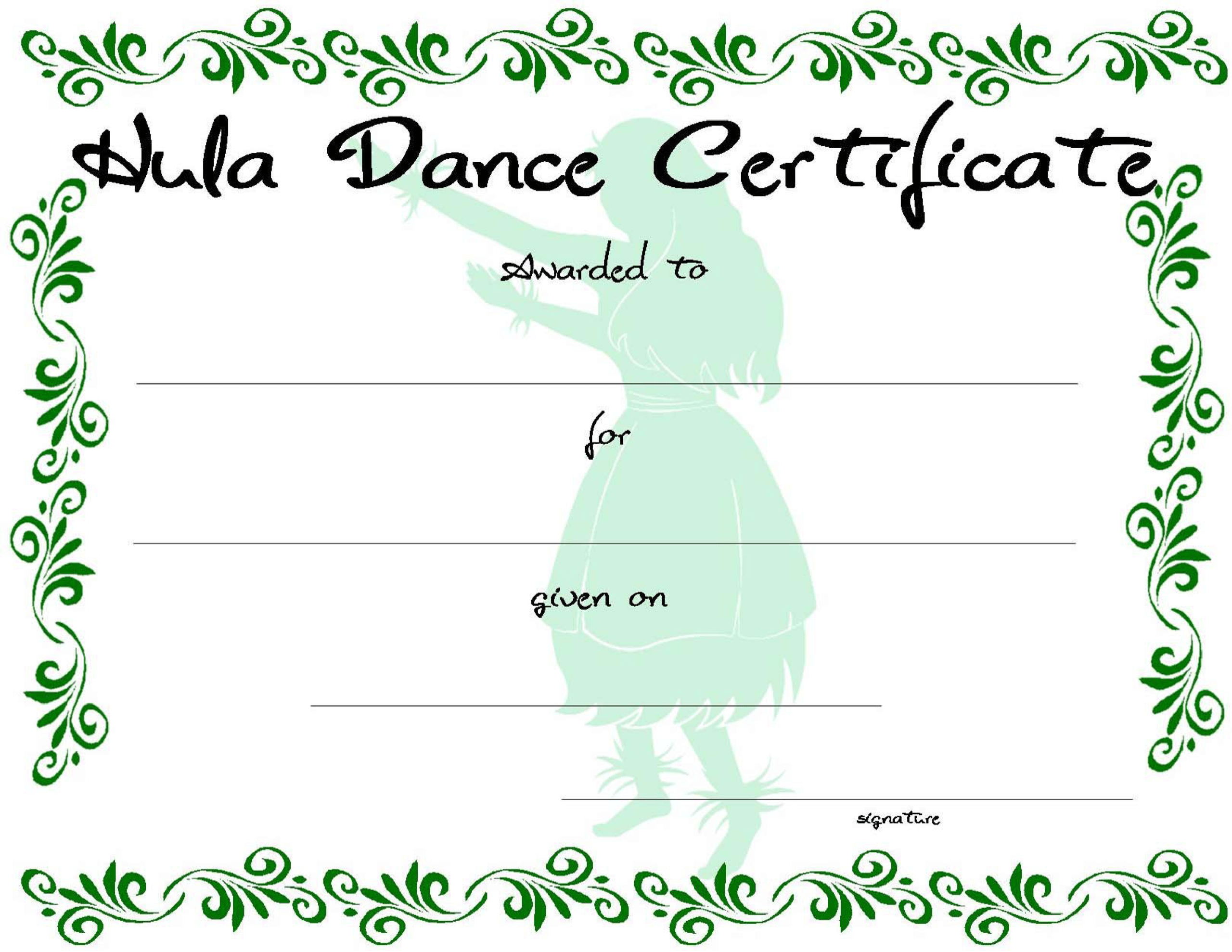Dance Certificate | Templates At Allbusinesstemplates Regarding Dance Certificate Template