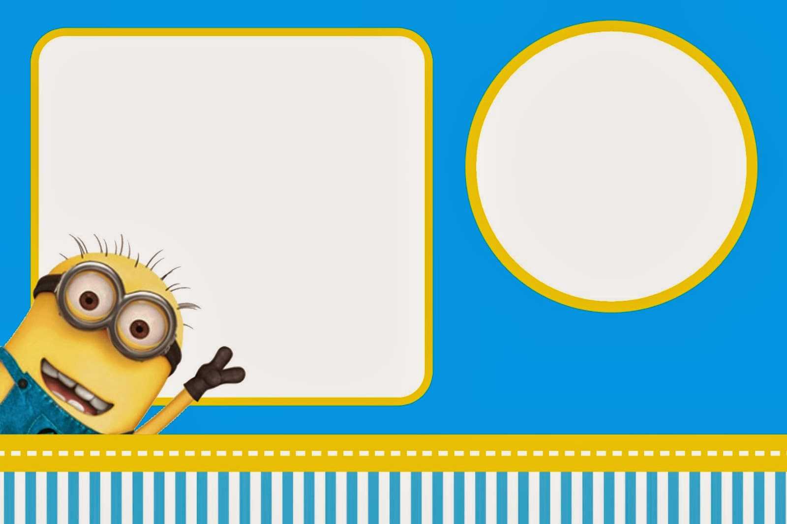Despicable Me: Invitations And Party Free Printables. – Oh With Minion Card Template