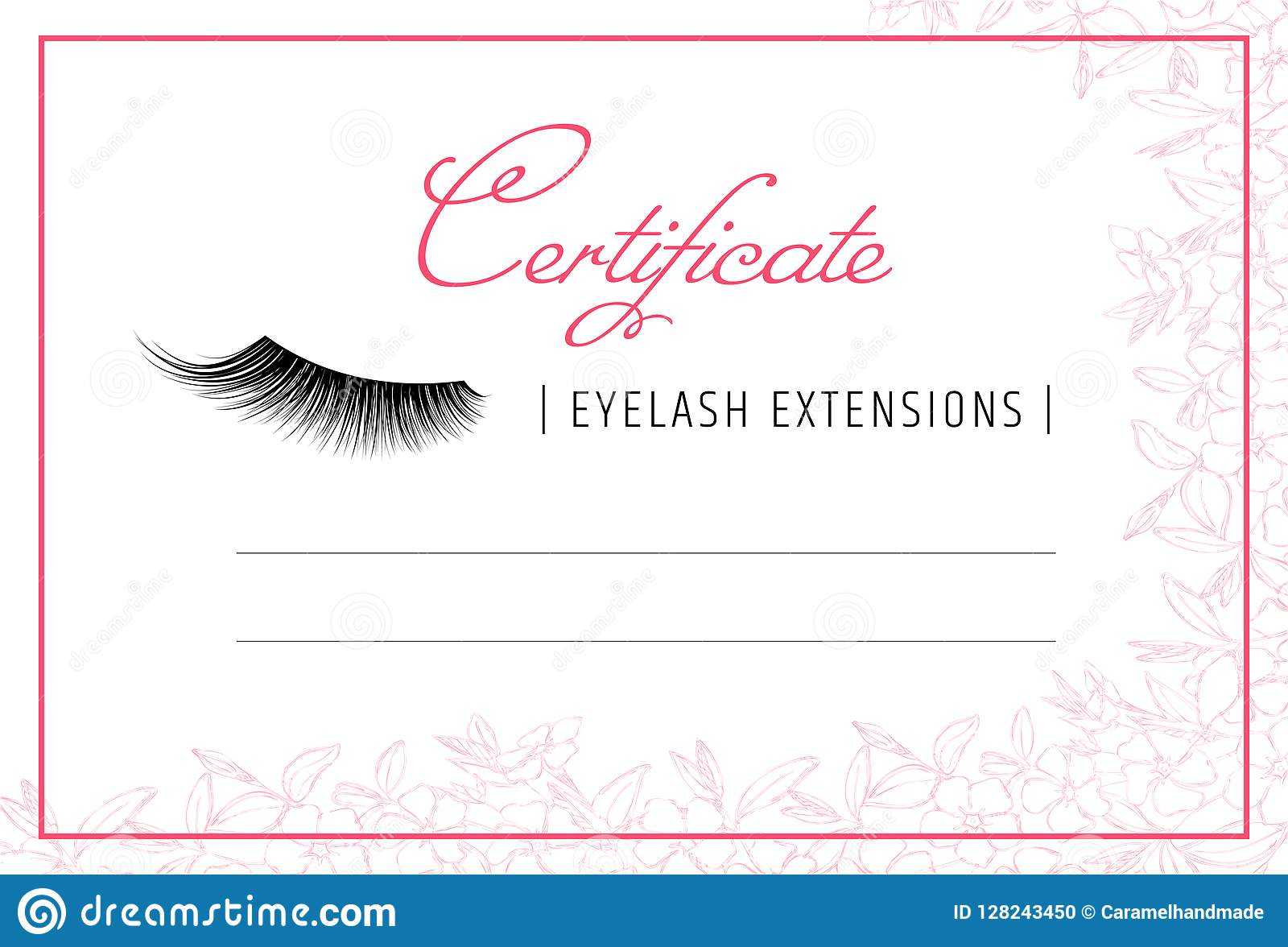 Diploma Eyelash Extensions. Makeup Certificate Template Intended For School Certificate Templates Free