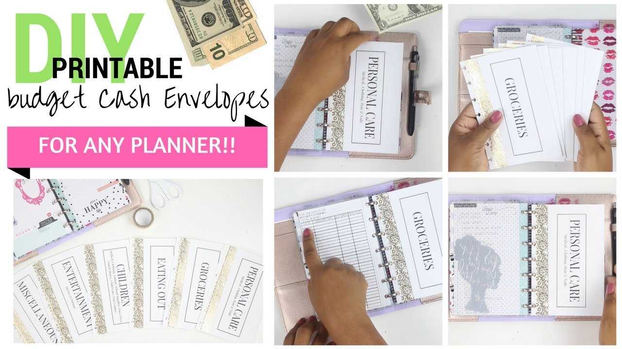 Diy Ca$H ?? Envelopes For Any Planner!! + Printable Pdf | Mini Happy  Planner | At Home With Quita In Recollections Cards And Envelopes Templates