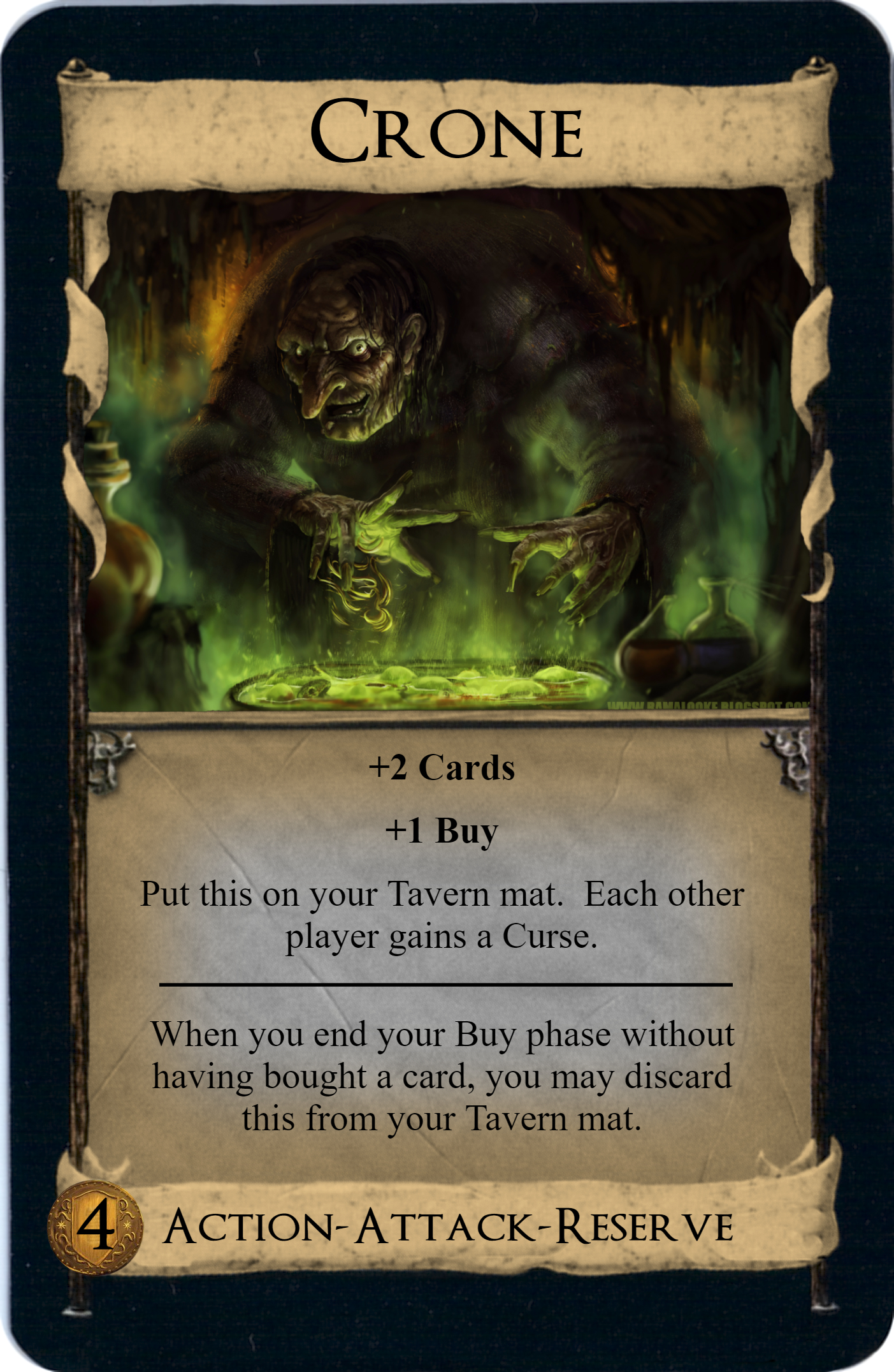 Dominion Card Image Generator with Dominion Card Template