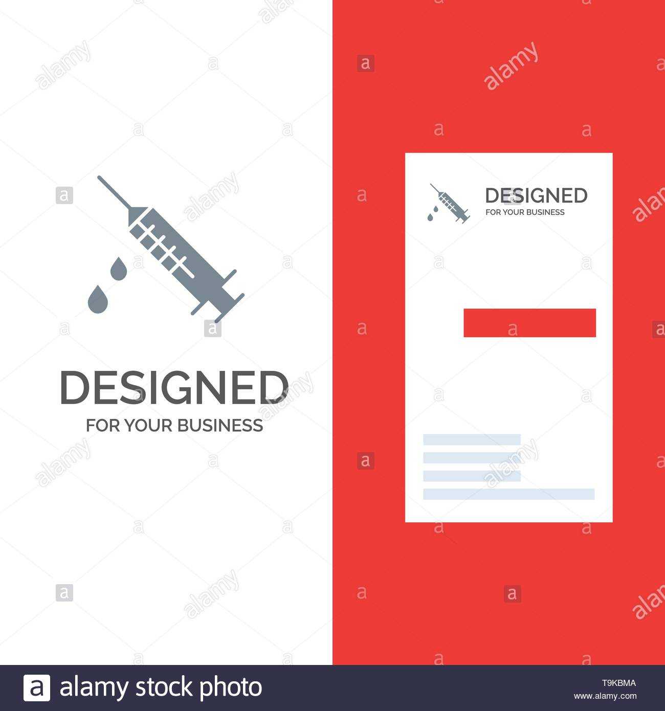 Dope, Injection, Medical, Drug Grey Logo Design And Business For Dope Card Template