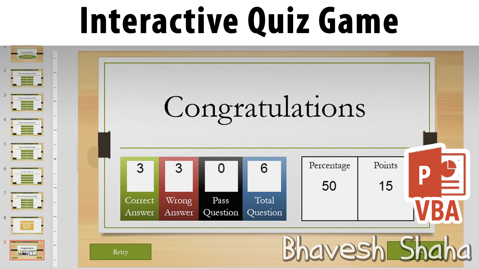Download Powerpoint Template – Quiz Game With Points Regarding Powerpoint Quiz Template Free Download