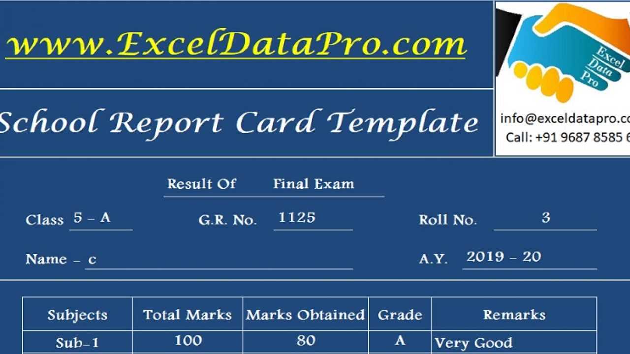 Download School Report Card And Mark Sheet Excel Template In High School Student Report Card Template