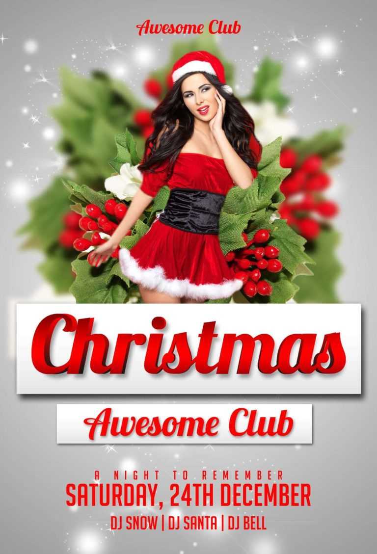 Download The Christmas Free Psd Flyer Template For Photoshop Intended For Christmas Brochure Templates Free