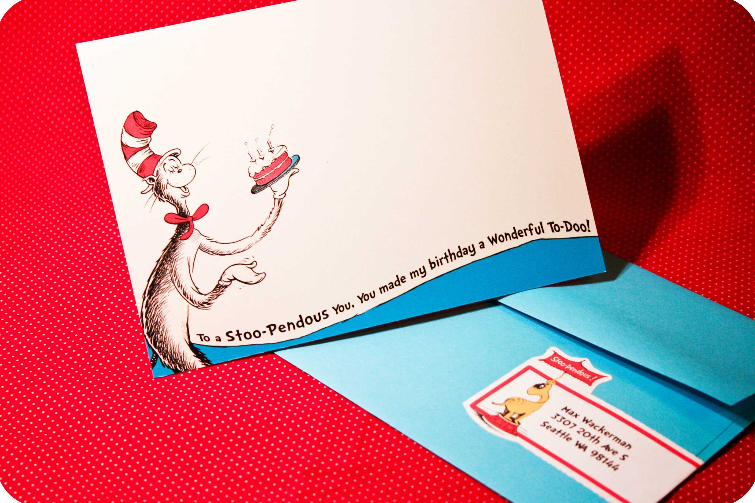 Dr. Seuss Party Series  Invites! | Pertaining To Dr Seuss Birthday Card Template