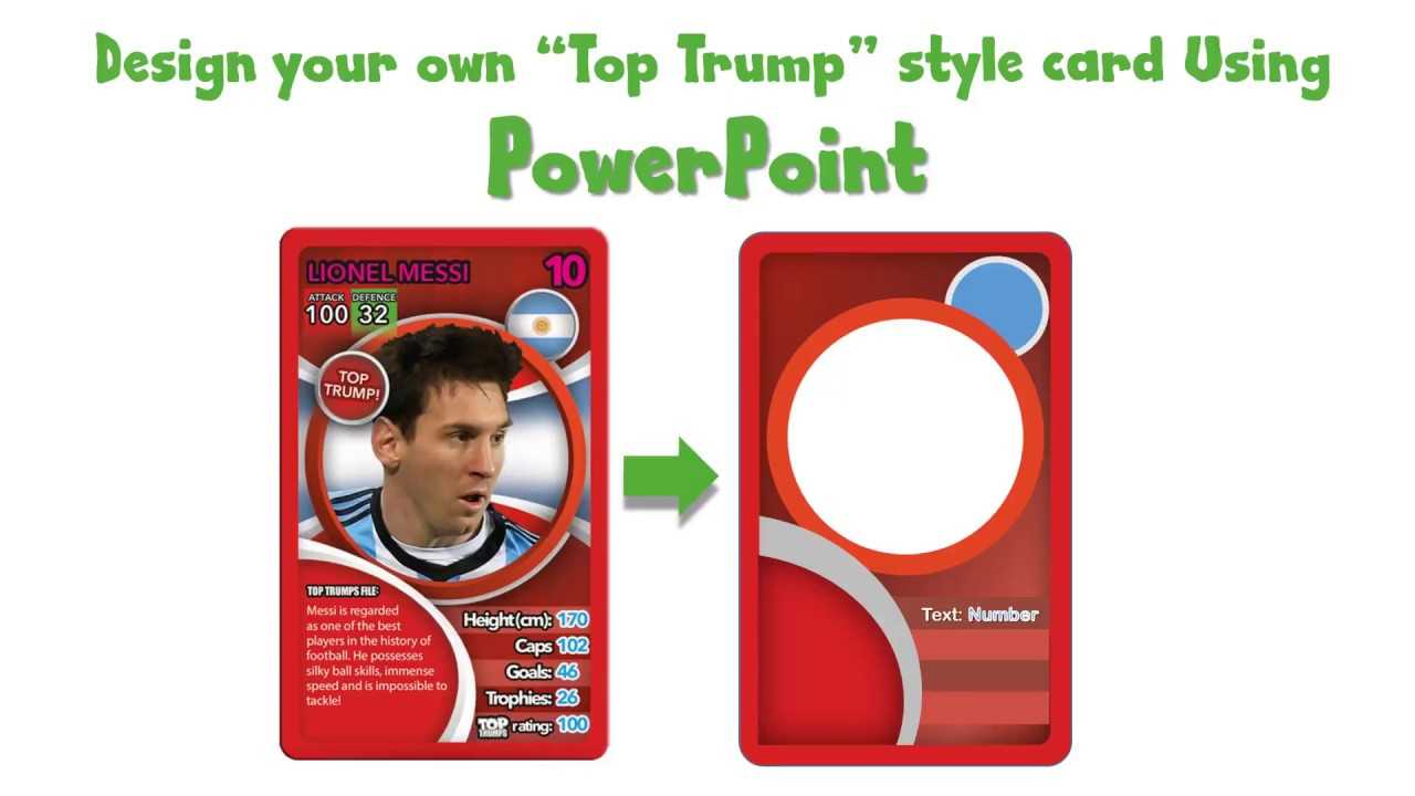 Draw A Top Trump Card Using Powerpoint - Youtube Regarding Top Trump Card Template