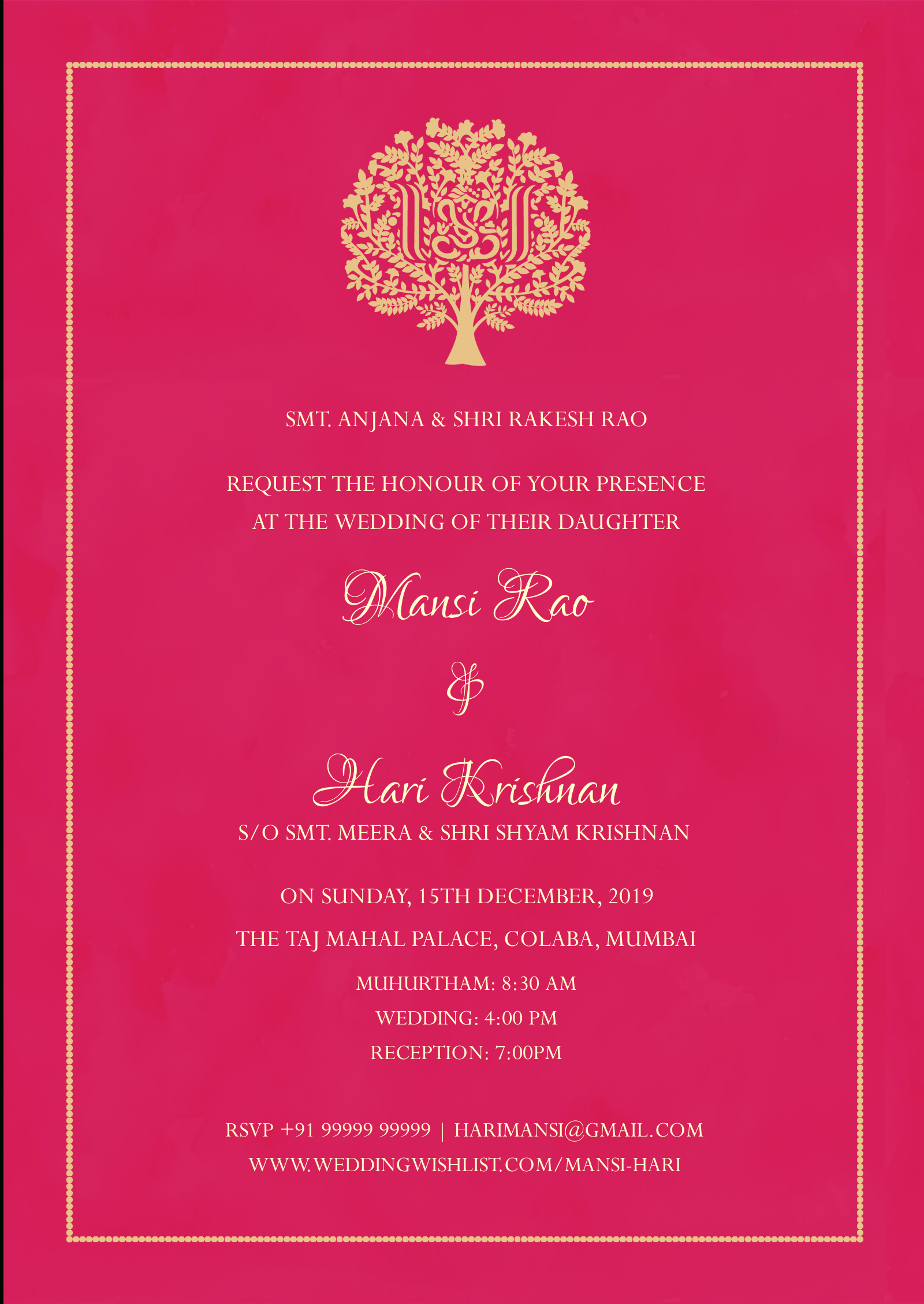 E Invite Rooted In Pink For Engagement Invitation Card Template