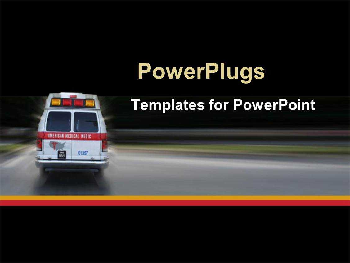 √ Powerpoint Template: Ambulance Going To Hospital For inside Ambulance Powerpoint Template