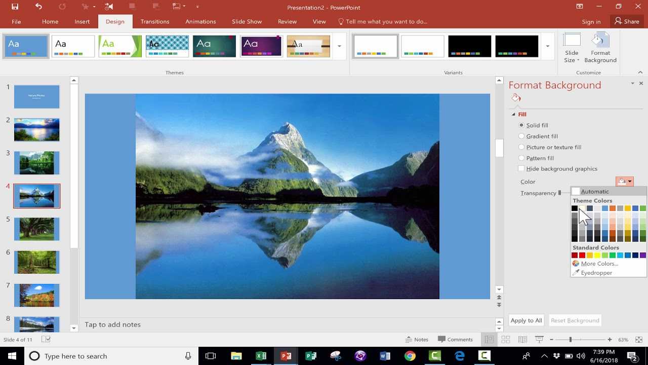 Easily Create A Photo Slideshow In Powerpoint In Powerpoint Photo Slideshow Template