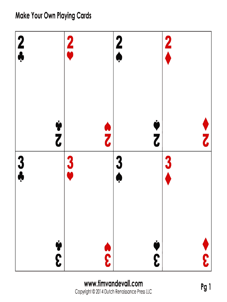 Editable Playing Card Template – Fill Online, Printable Pertaining To Template For Playing Cards Printable