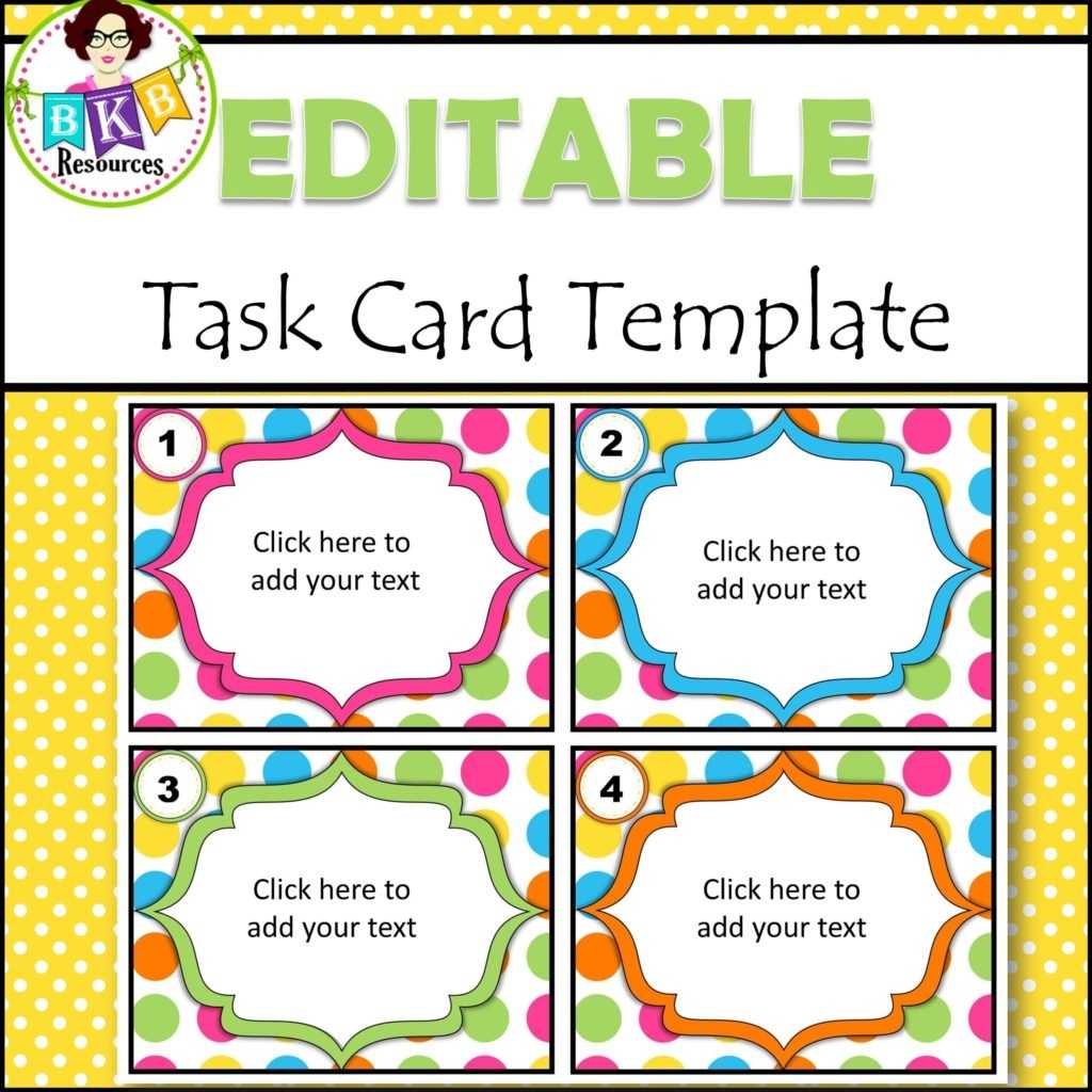 Editable Task Card Template – Karan.ald2014 With Task Card Template