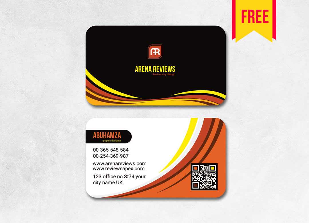 Elegant Business Card Template Free | Free Download throughout Visiting Card Templates Download