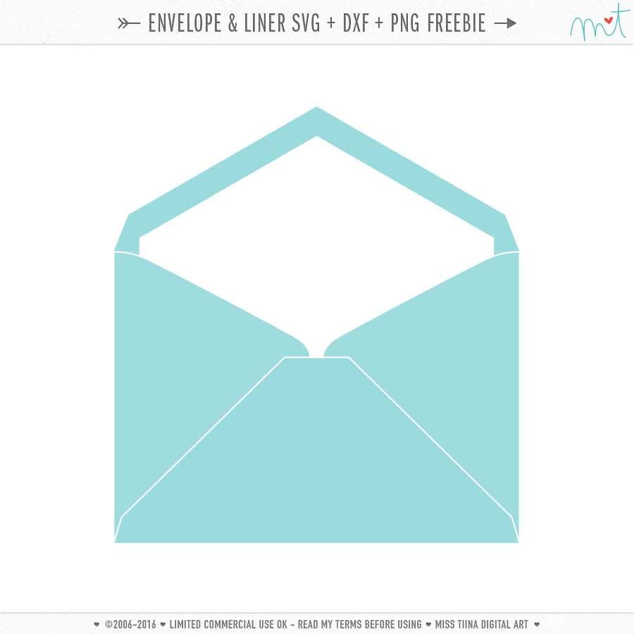 Envelope & Liner Svg + Png Freebie | Misstiina For Free Svg Card Templates