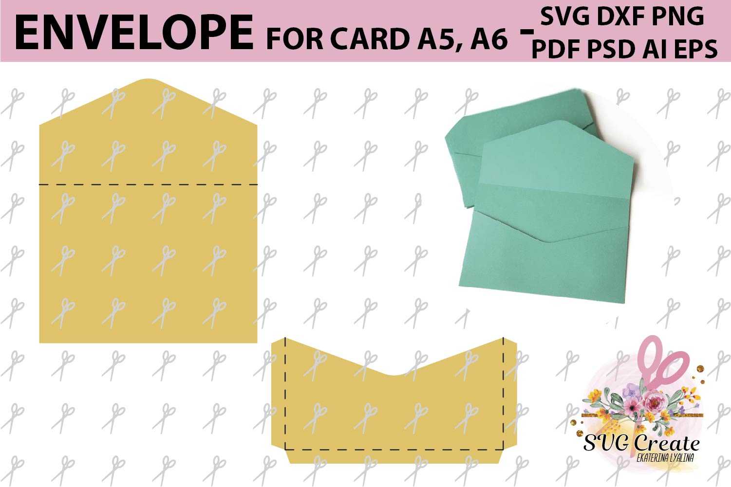 Envelope Template, Svg Printable Pdf Diy Digital Inside Envelope Templates For Card Making