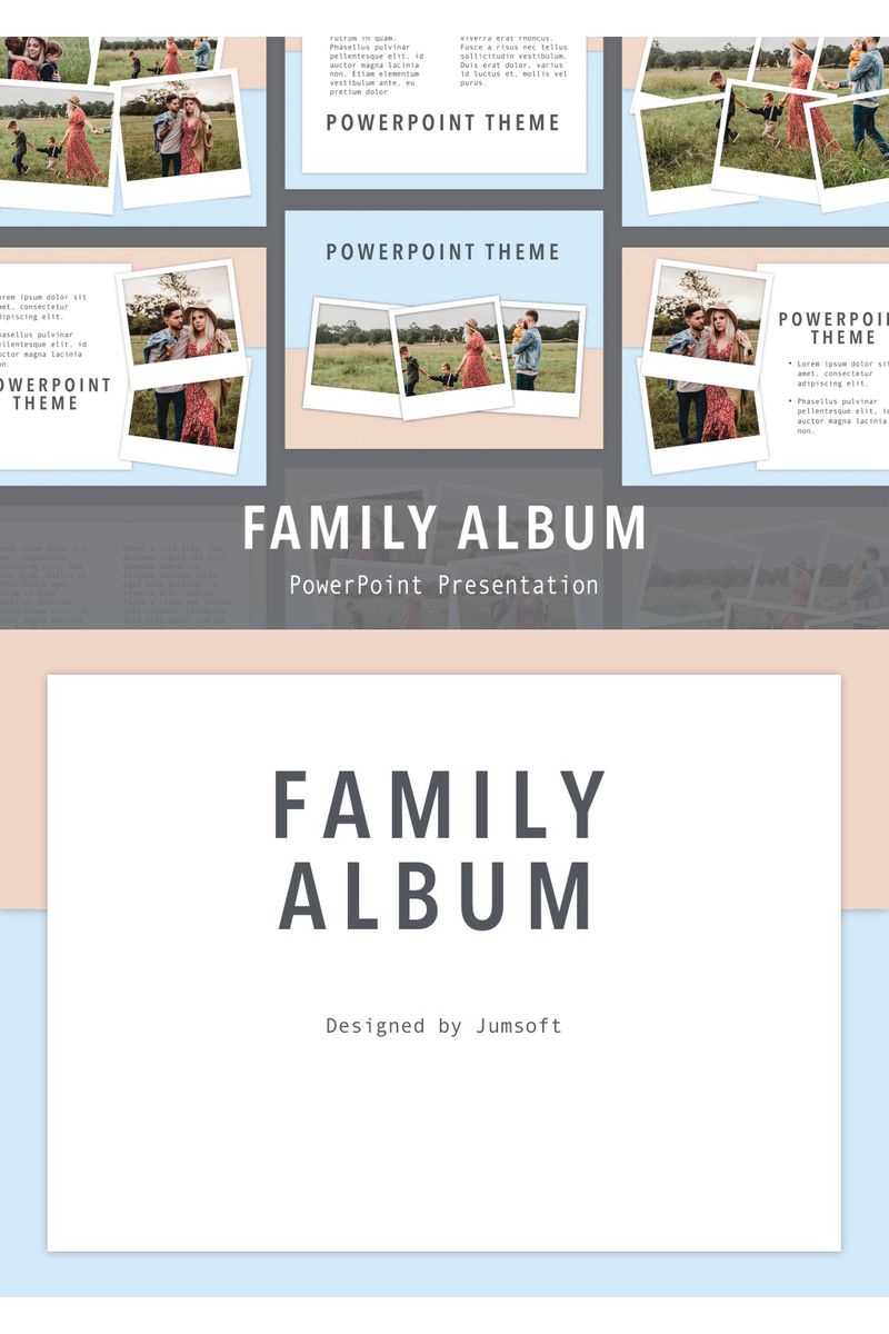 Family Album Powerpoint Template Regarding Powerpoint Photo Album Template