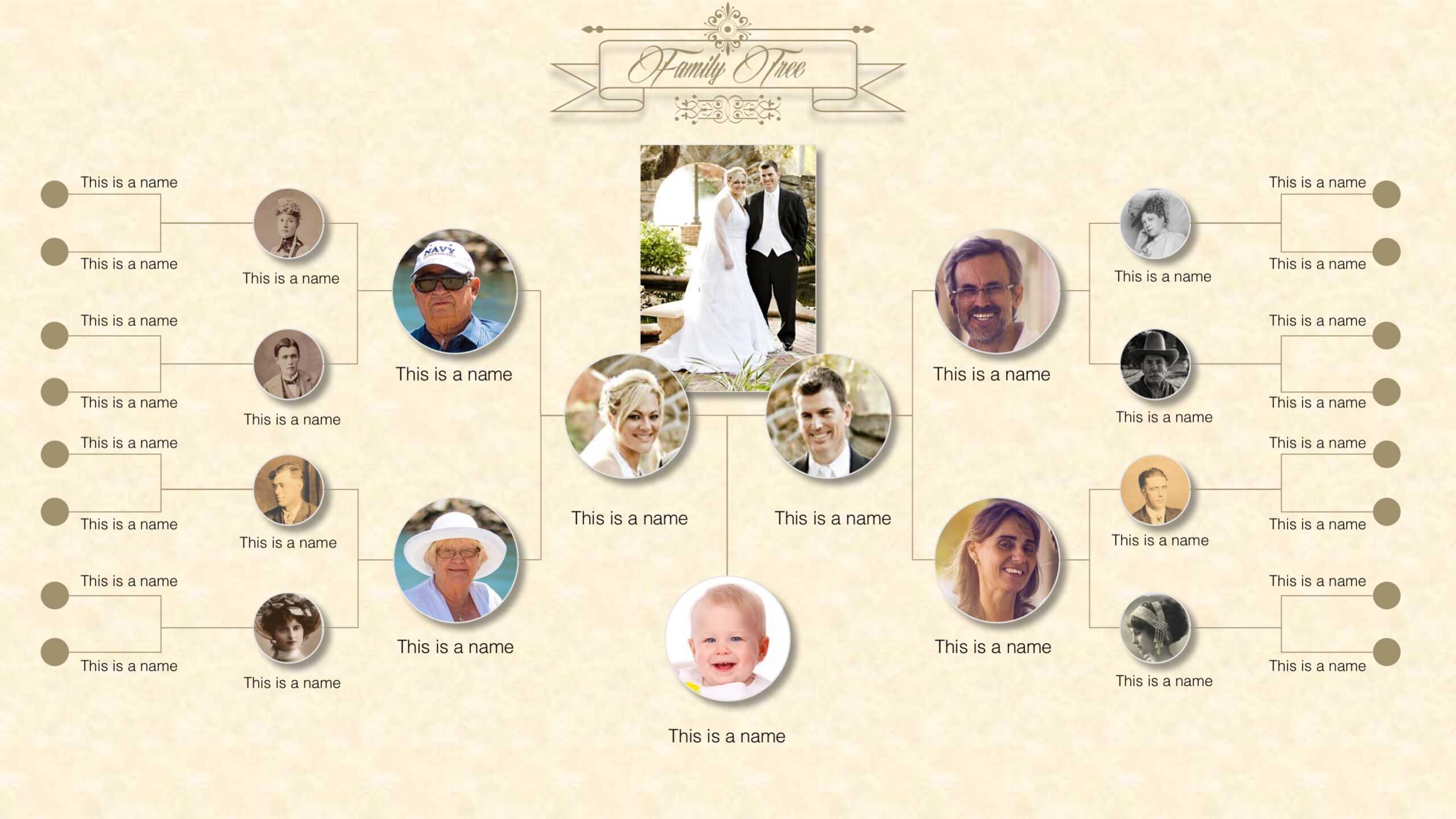 Family Tree Powerpoint Templates Within Powerpoint Genealogy Template