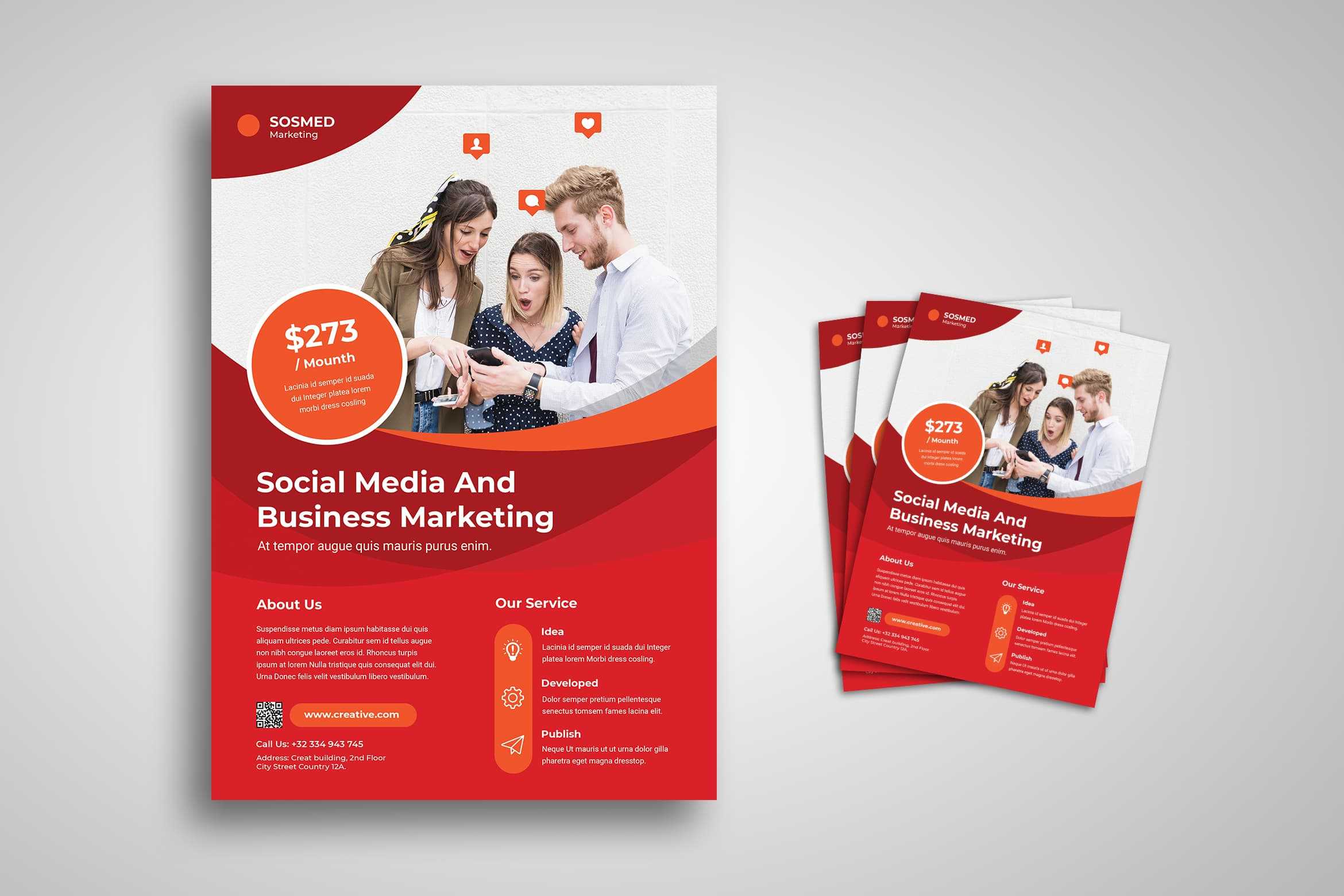 Flyer Template – Social Media Expert For Social Media Brochure Template
