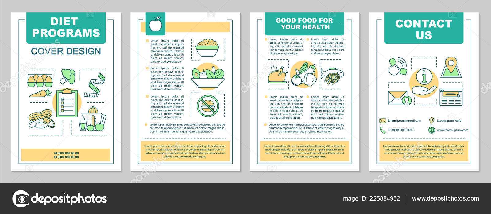 Food Magazine Layout Templates | Healthy Nutrition Brochure regarding Nutrition Brochure Template