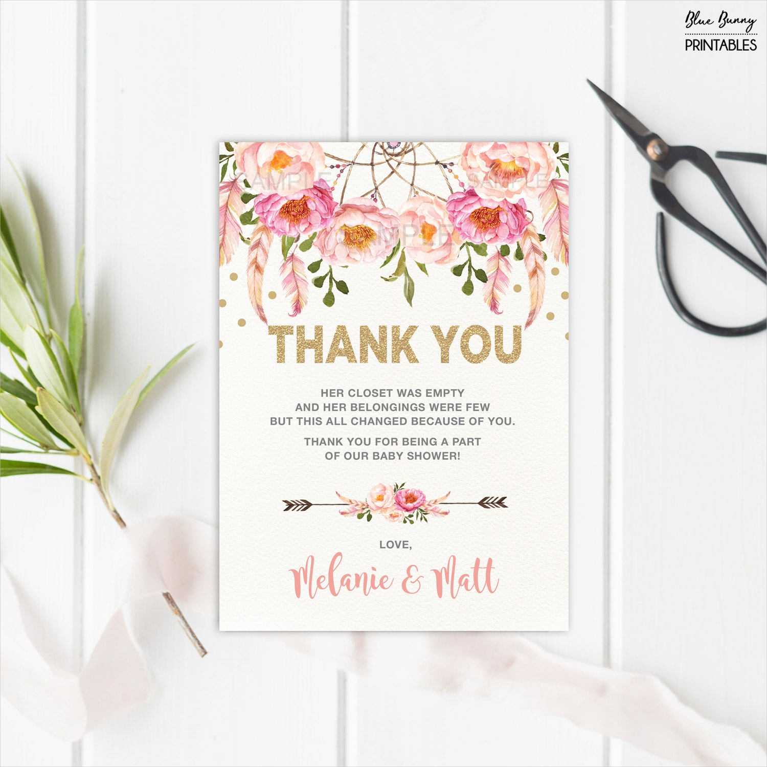 Free 14+ Baby Shower Thank You Cards In Psd | Ai | Eps Within Template For Baby Shower Thank You Cards