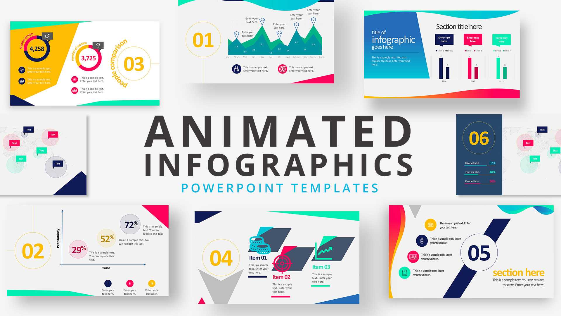 Free Animated Editable Professional Infographics Powerpoint Template In Powerpoint Animation Templates Free Download