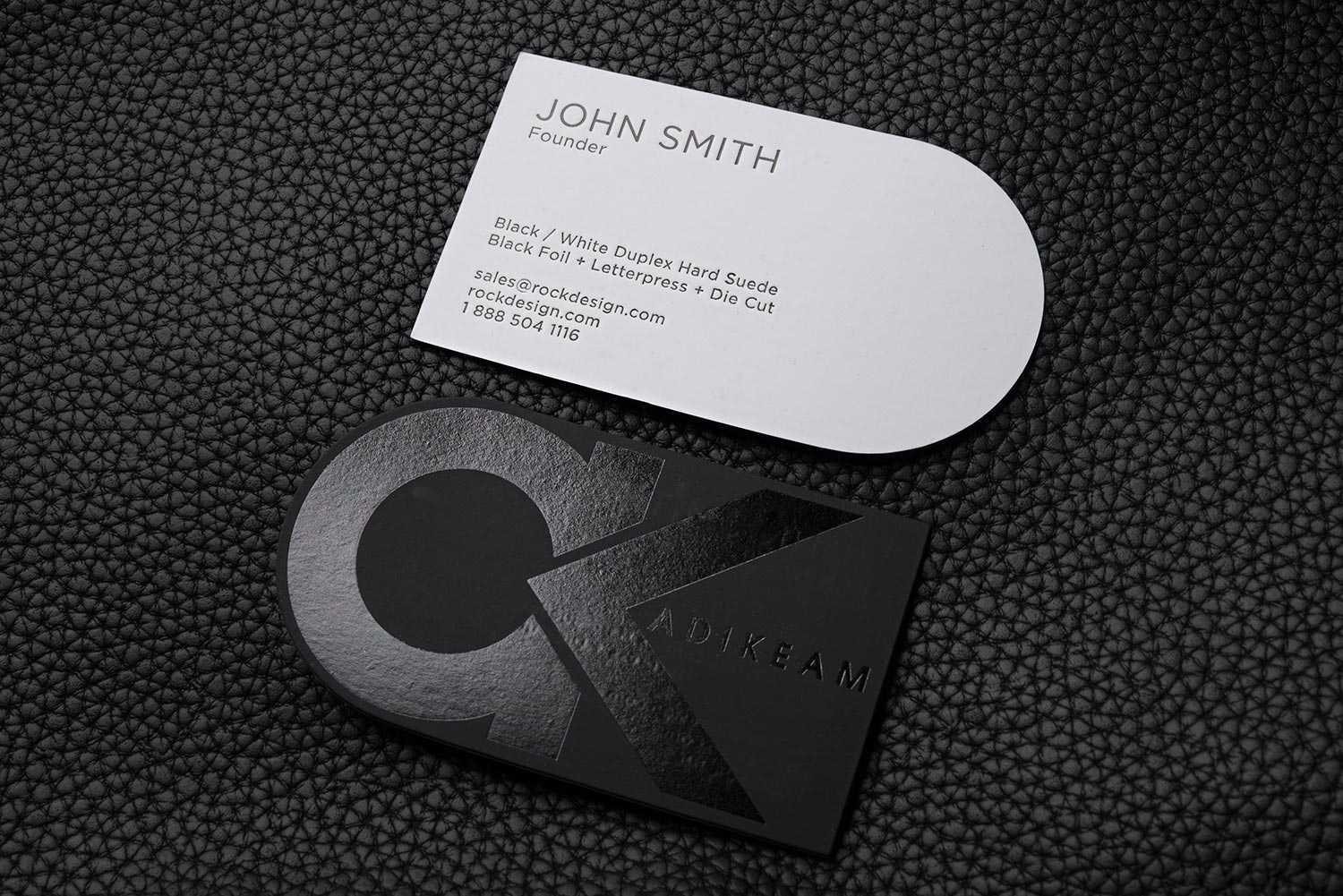 Free Bold And Creative Black And White Business Card Throughout Black And White Business Cards Templates Free