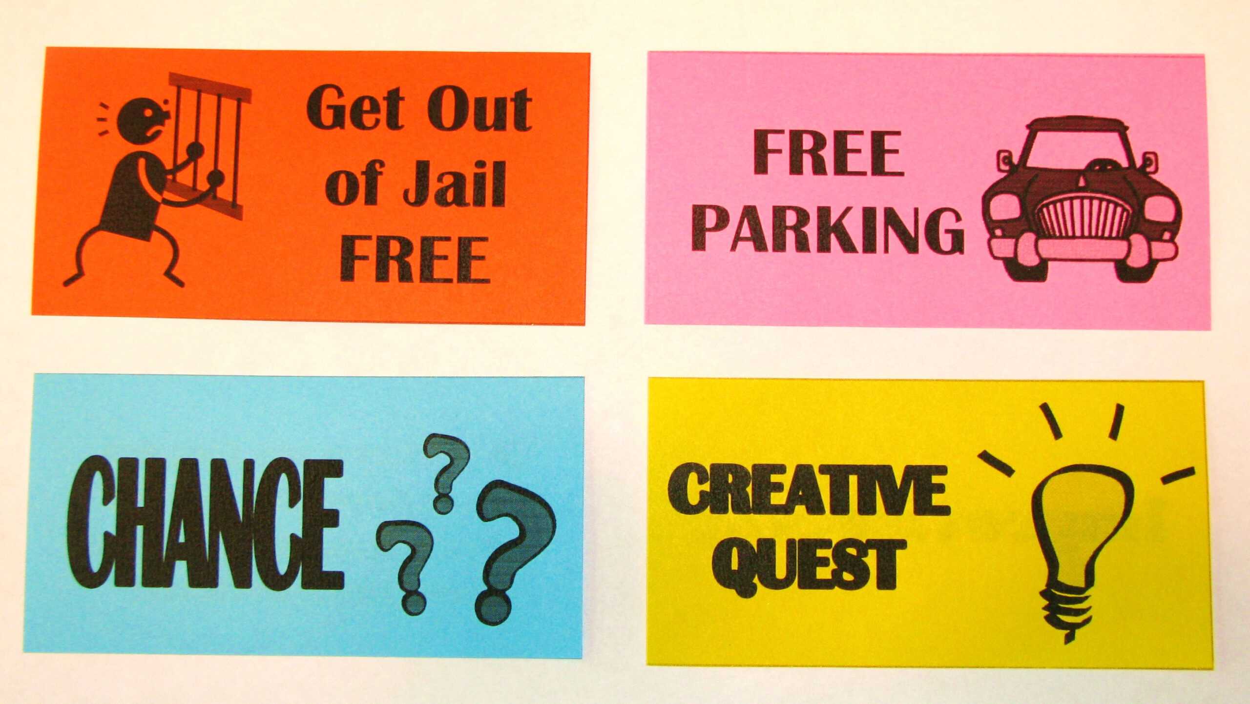 Free Card: Get Out Of Jail Free Card Monopoly Intended For Get Out Of Jail Free Card Template