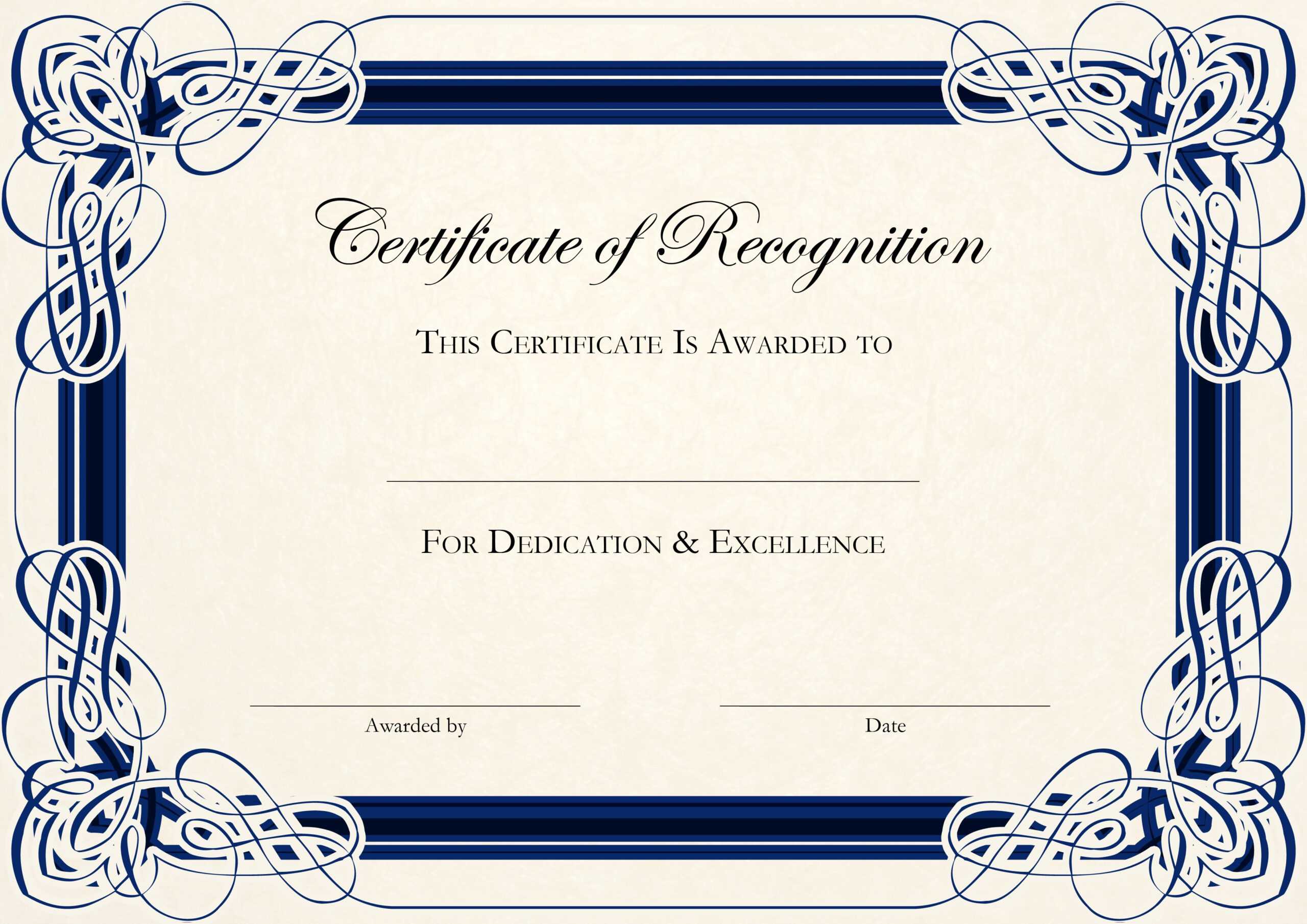 Free Certificate Templates For Word Throughout Dance Certificate Template