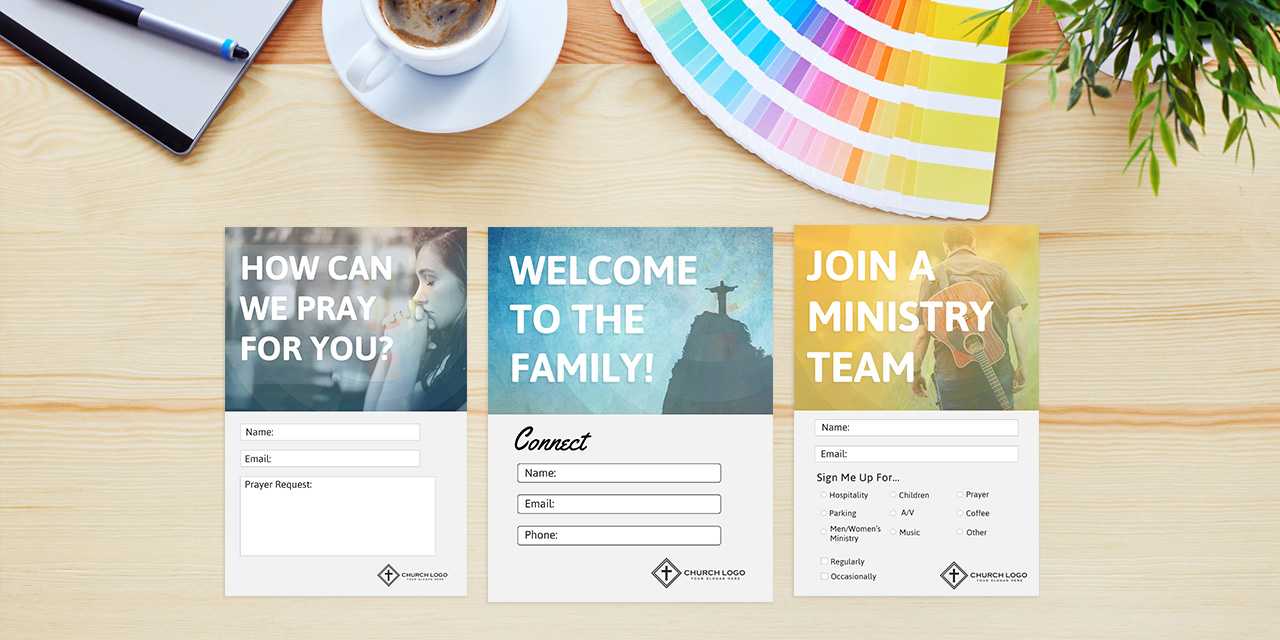 Free Church Connection Cards – Beautiful Psd Templates Pertaining To Church Visitor Card Template