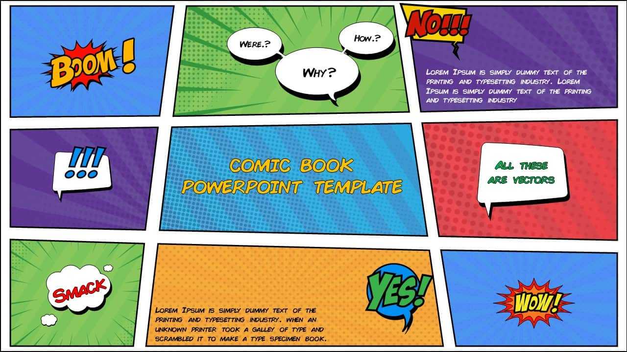 Free Comic Book Powerpoint Template For Download | Slidebazaar with Powerpoint Comic Template