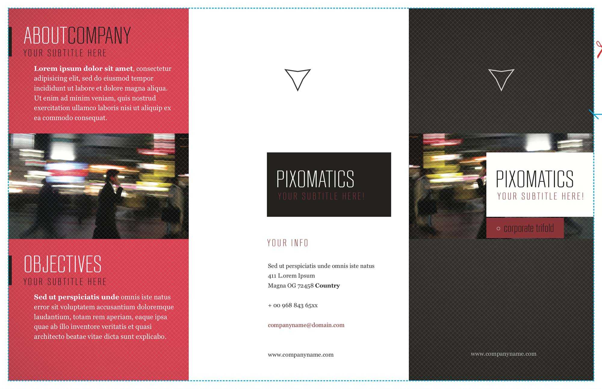Free Corporate Tri Fold Brochure Template (Ai) Throughout Tri Fold Brochure Template Illustrator