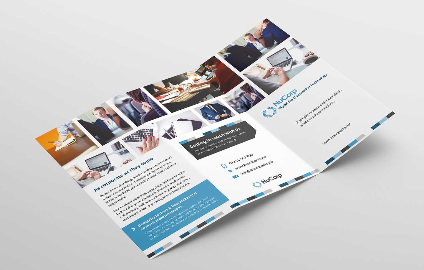 Free Corporate Trifold Brochure Template In Psd, Ai & Vector Pertaining To Pop Up Brochure Template