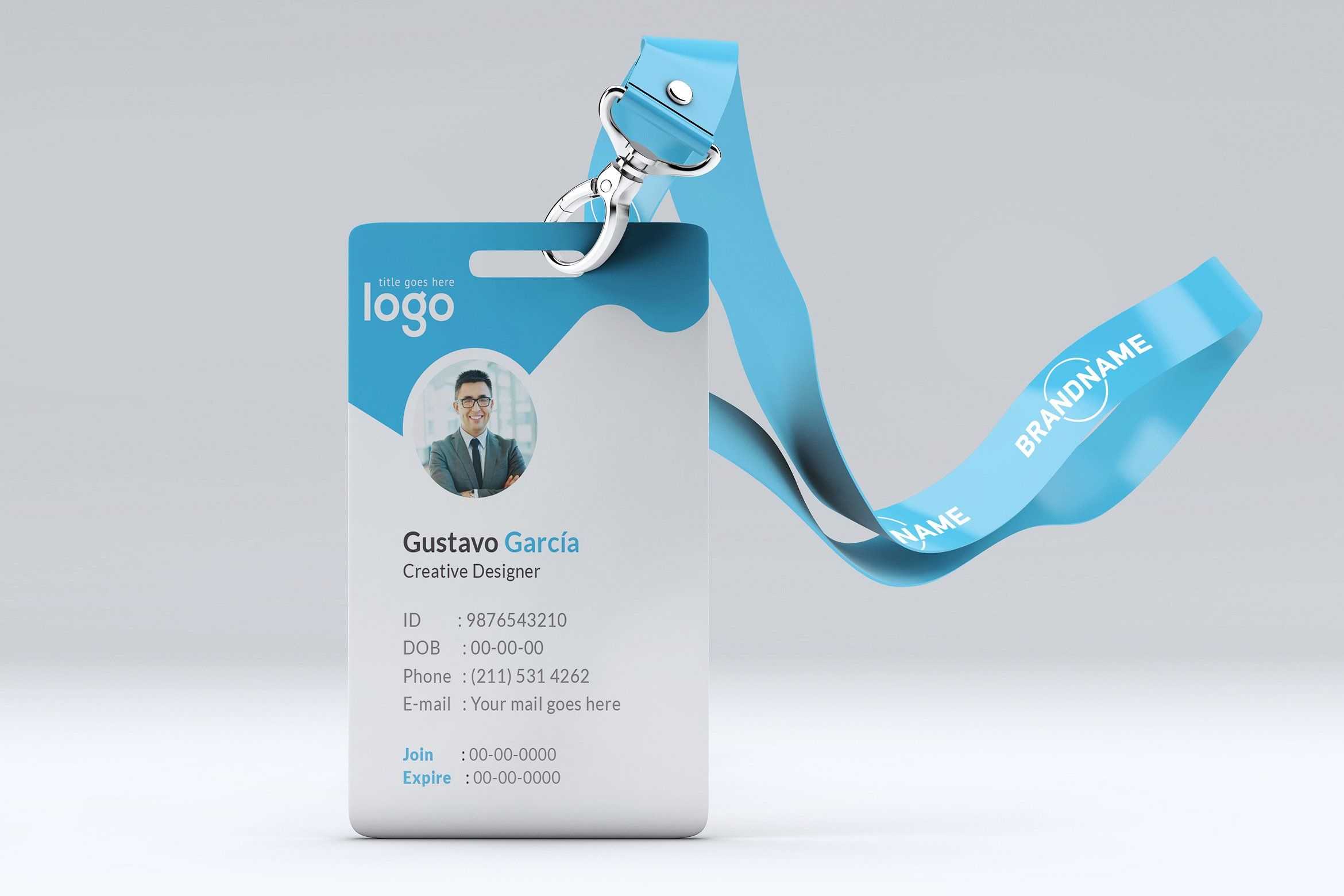 Free Id Card Template - Karan.ald2014 Inside Free Id Card Template Word