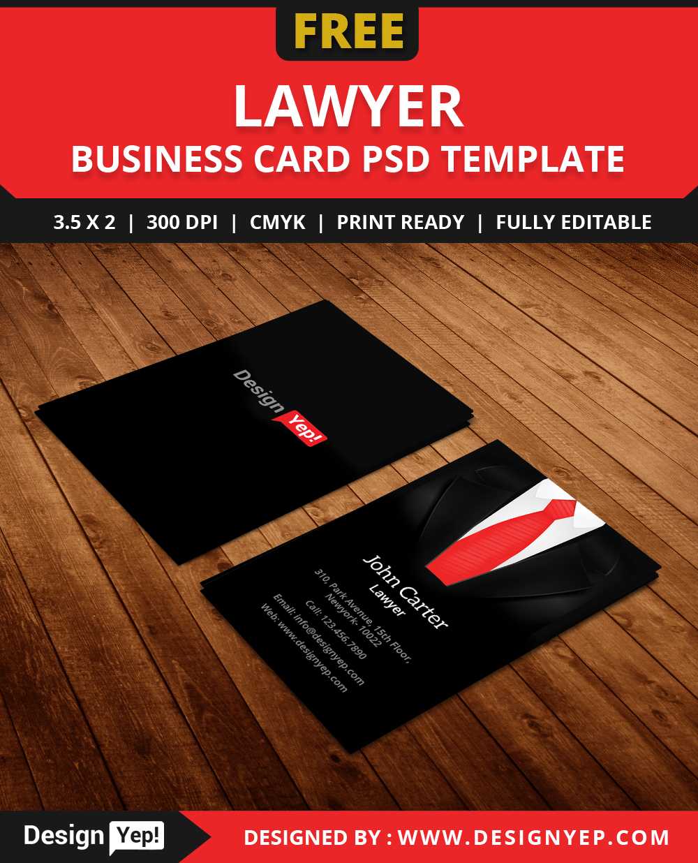 Free Lawyer Business Card Template Psd – Designyep In Legal Business Cards Templates Free