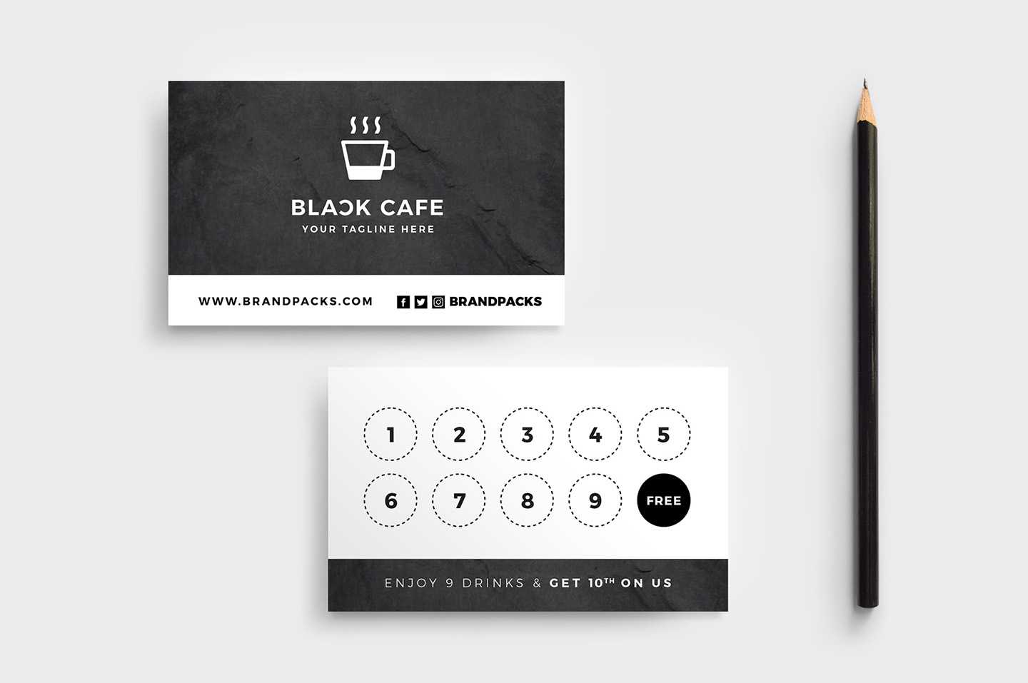 Free Loyalty Card Templates – Psd, Ai & Vector – Brandpacks Intended For Membership Card Template Free
