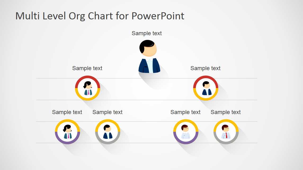 Free Multi Level Org Chart For Powerpoint With Microsoft Powerpoint Org Chart Template
