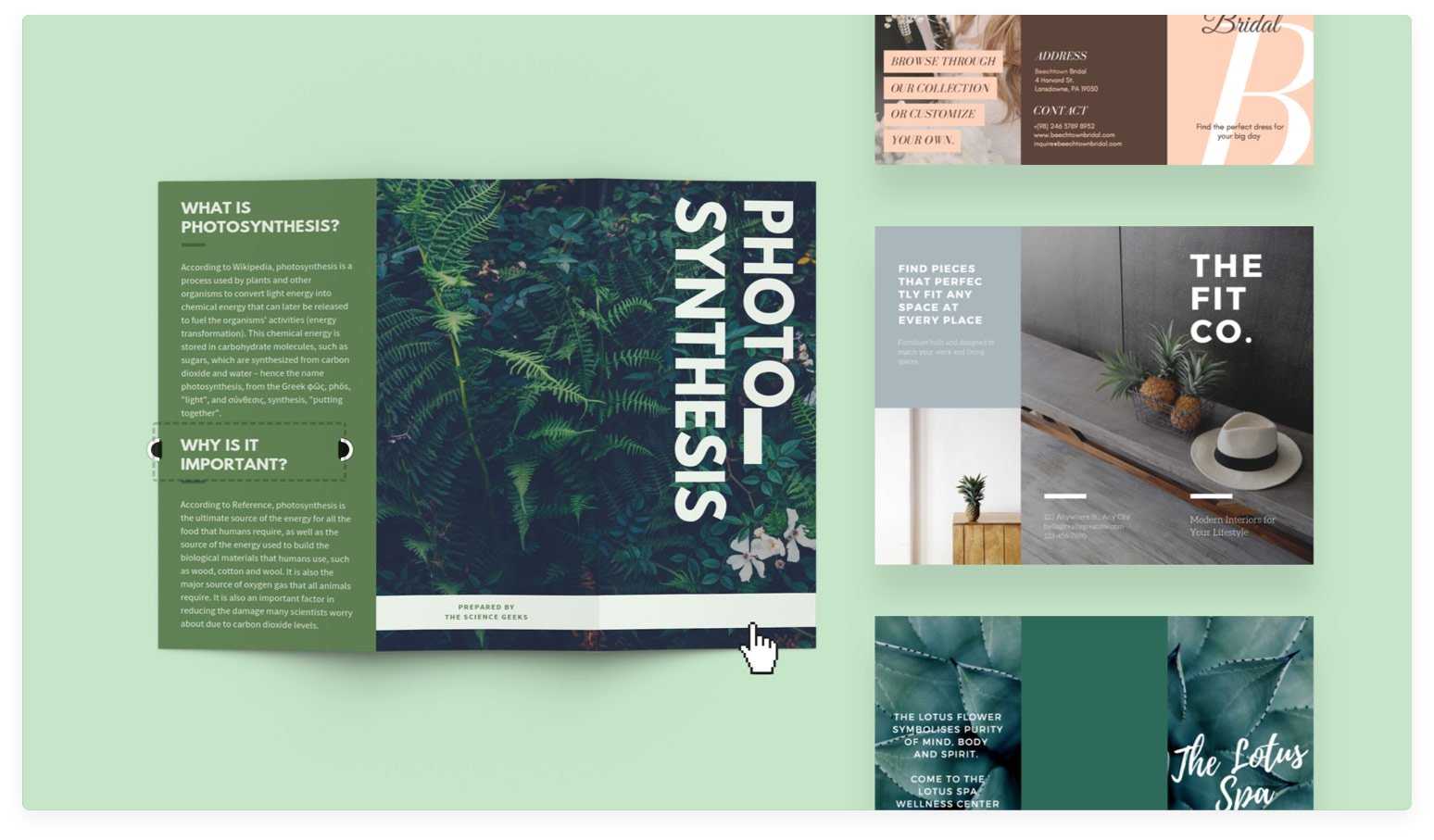 Free Online Brochure Maker: Design A Custom Brochure In Canva In Online Free Brochure Design Templates