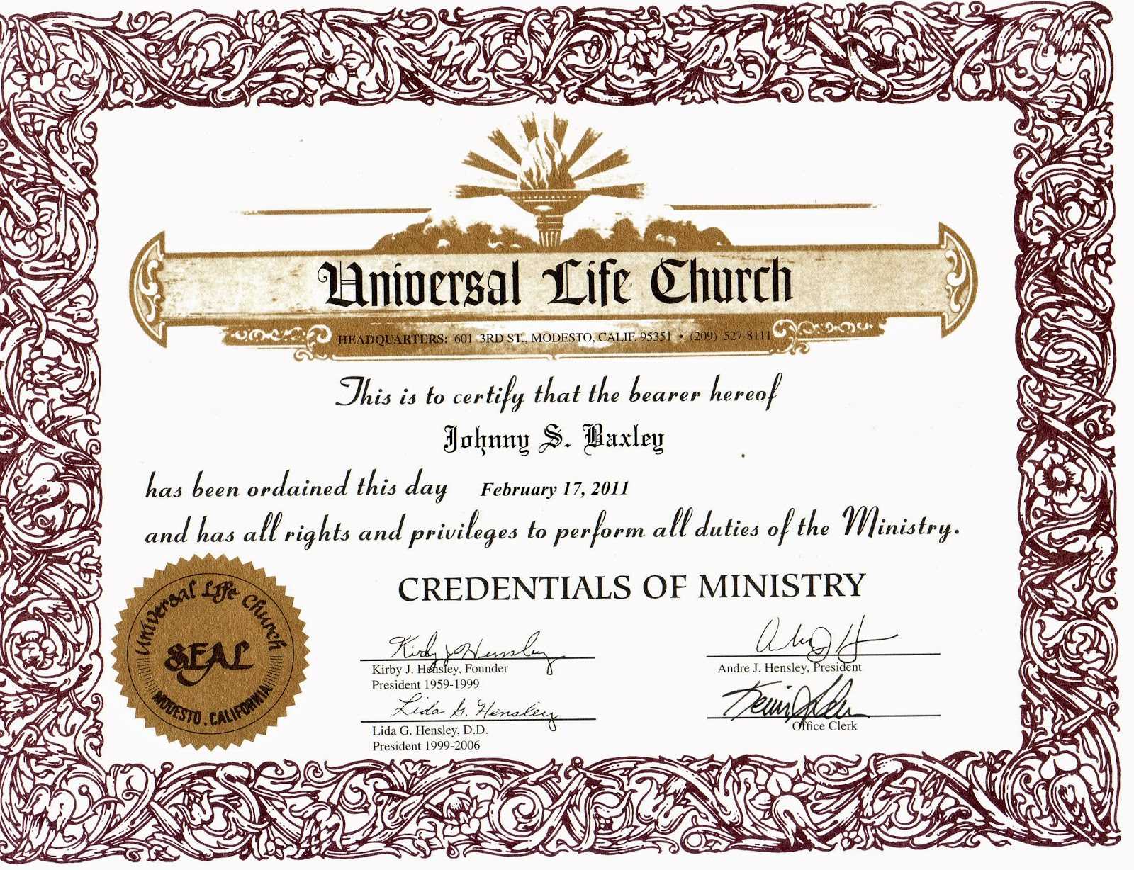 Free Ordination Certificate Download - Karati.ald2014 For Free Ordination Certificate Template