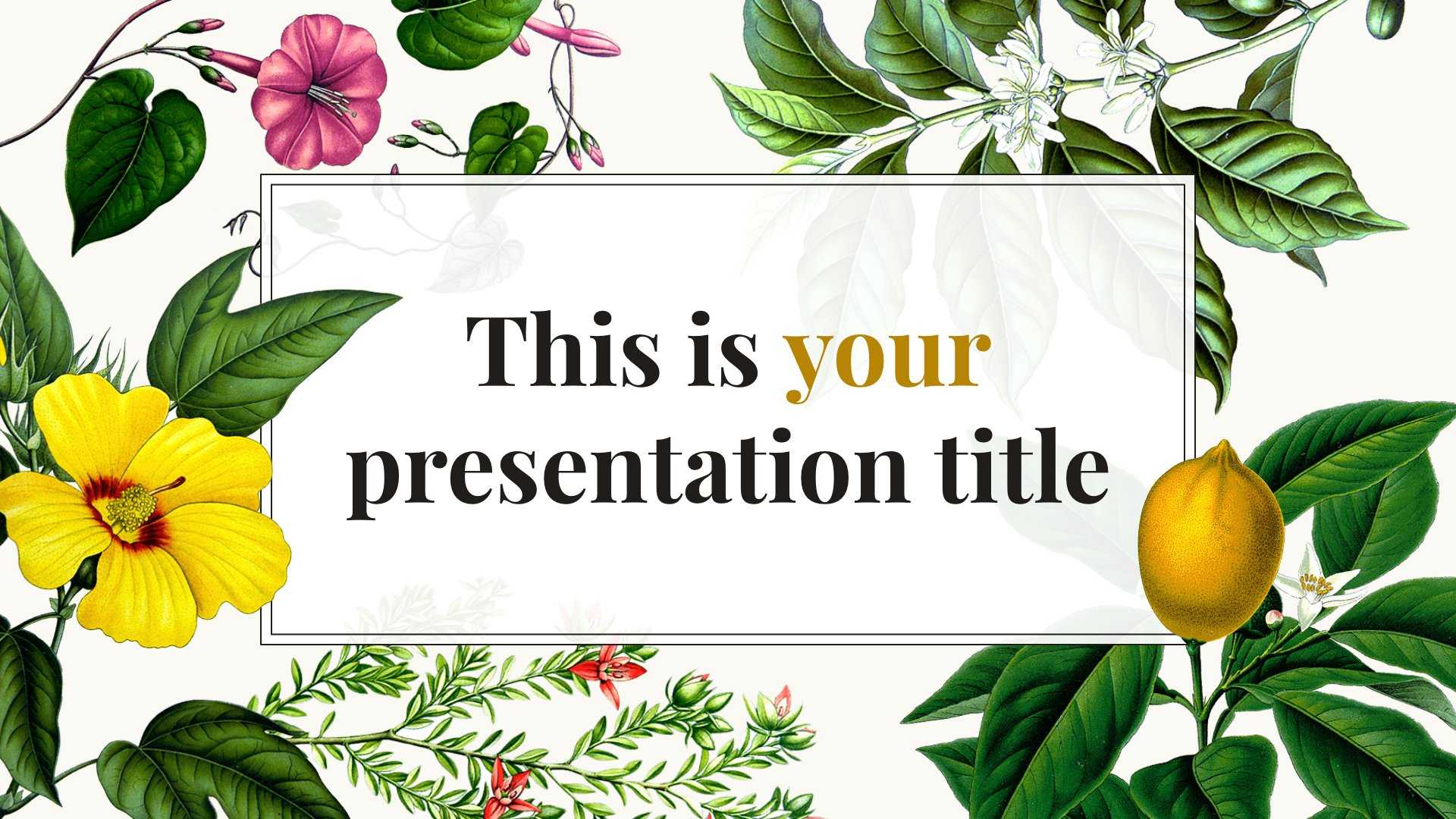 Free Original Powerpoint Template Or Google Slides Theme Regarding Pretty Powerpoint Templates